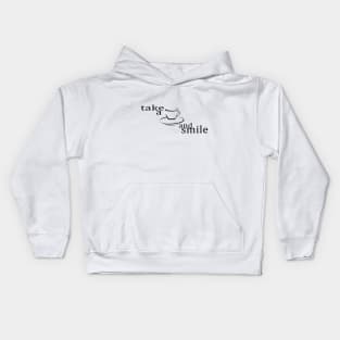 Take a coffee and smile Kids Hoodie